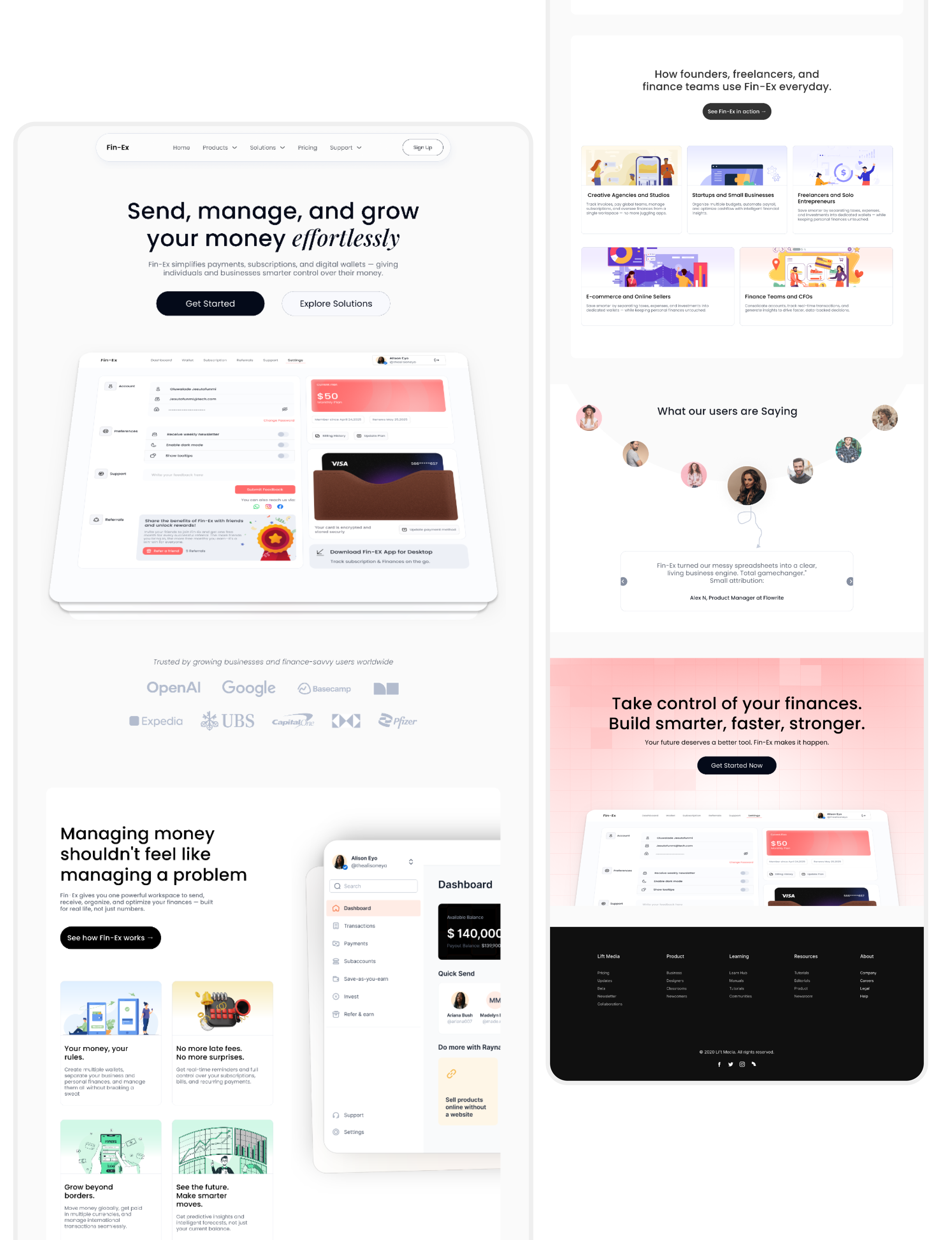 Fintech Company Website - Professional financial services platform